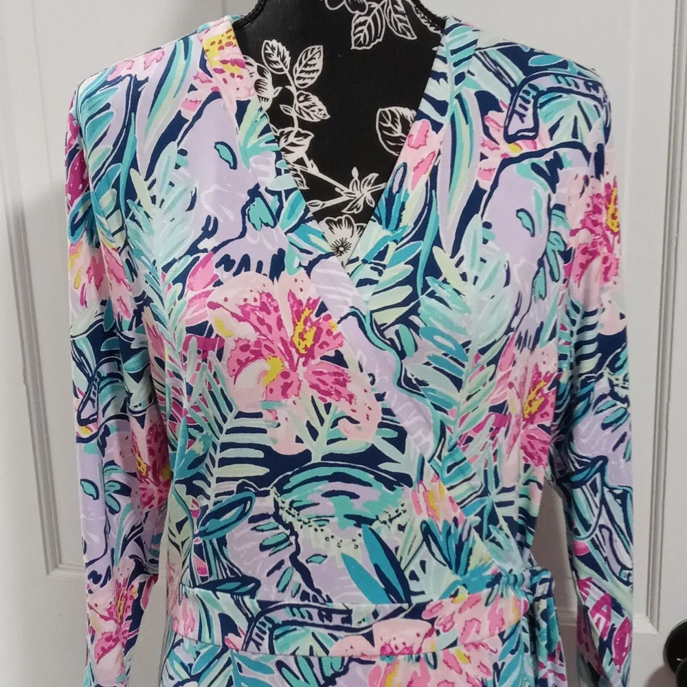 🐘HTF Lilly Pulitzer🐘 - Rozaline Wrap Dress - Picture 9 of 16
